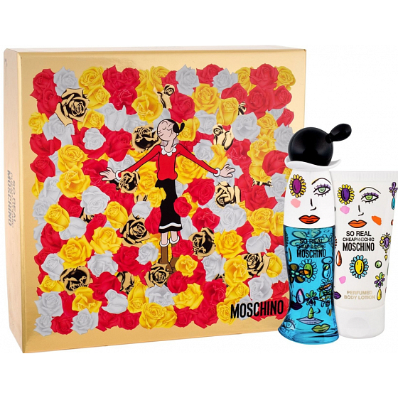 Moschino So Real Cheap and Chic toaletná voda pre ženy 30 ml + telové mlieko 50 ml, darčeková sada