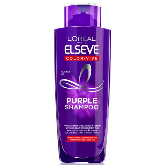 Loreal Paris Elseve Color Vive Purple šampón proti žltým a oranžovým tónom 200 ml