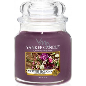 Yankee Candle Moonlit Blossoms - Kvety vo svite mesiaca vonná sviečka Classic strednej sklo 411 g