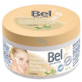 Bel Cosmetic Jojoba + Peeling vlhčené tampóny 24 kusov