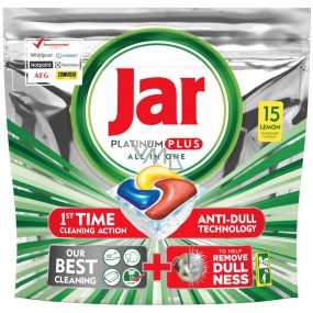 Jar Platinum Plus All in One Lemon Kapsule do umývačky riadu 15 kusov