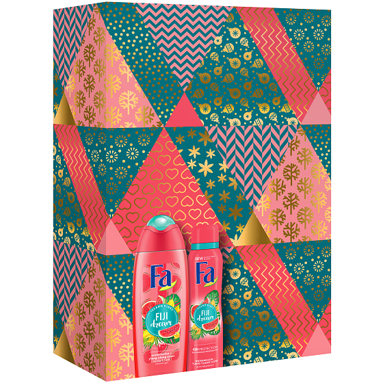 Fa Island Vibes Fiji Dream sprchový gél 250 ml + Island Vibes Fiji Dream dezodorant sprej pre ženy 150 ml, kozmetická sada