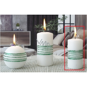 Lima Exclusive sviečka zelená valec 50 x 100 mm 1 kus