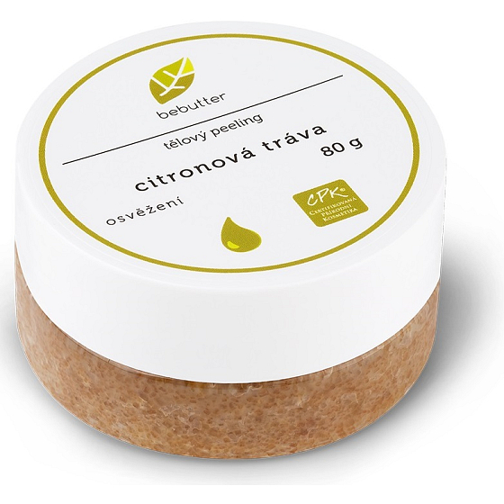 Aromatica Bebutter Bio Citrónová tráva telový peeling 80 g