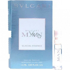 Bvlgari Man Glacial Essence toaletná voda pre mužov 1,5 ml s rozprašovačom, vialka