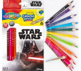 Colorino Pastelky trojhranné Star Wars 13 farieb