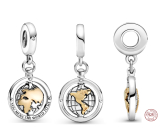 Strieborný náramok 925 World Pendant Travel