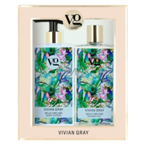 Vivian Gray Sensational Wild Orchid sprchový gél + telové mlieko 2 x 350 ml, darčeková súprava