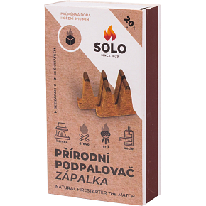 Podpalovač Solo drevená zápalka, 20 podpalov