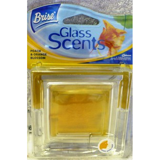 Glade Glass Scents peach a orange sklo žltý komplet osviežovač vzduchu 12 ml