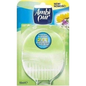 Ambi Pur Fresh & Shine 2v1 Fresh Gardens toaletná blok 55 ml