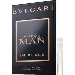 Bvlgari Man In Black toaletná voda 1,5 ml s rozprašovačom, vialka