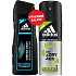 Adidas Cool & Dry 48h 6v1 antiperspirant deodorant sprej pre mužov 150 ml + Adidas Intense Clean šampón pre normálne vlasy pre mužov 200 ml, kozmetická sada