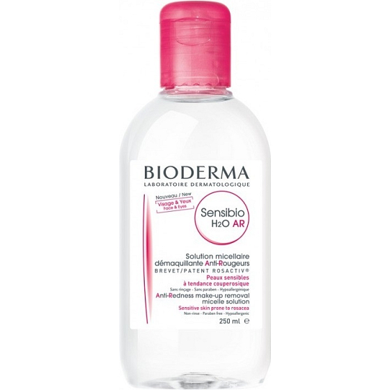 Bioderma Sensibio H2O AR micelárna voda proti začervenanie pleti 250 ml