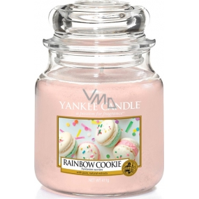 Yankee Candle Rainbow Cookie - Dúhové makrónky vonná sviečka Classic strednej sklo 411 g