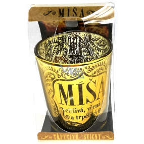 Albi Trblietavý svietnik zo skla na čajovú sviečku MÍŠA, 7 cm