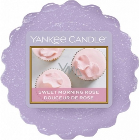 Yankee Candle Sweet Morning Rose - Sladká ranná ruža vonný vosk do aromalampy 22 g