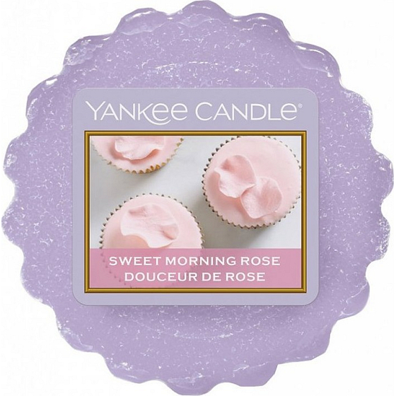 Yankee Candle Sweet Morning Rose - Sladká ranná ruža vonný vosk do aromalampy 22 g
