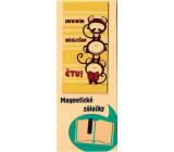 Albi Magnetická záložka do knižky Tri opice 8,7 x 4,4 cm