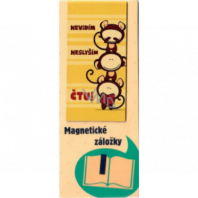 Albi Magnetická záložka do knihy Tri opice 8,7 x 4,4 cm