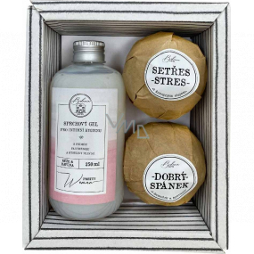 Bohemia Gifts Pretty Woman sprchový gél na intímnu hygienu 250 ml + šumivá guľa do kúpeľa 2 x 100 g, kozmetická sada pre ženy