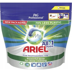 Ariel All in 1 Pods Bežné gélové kapsuly univerzálne na pranie 80 kusov