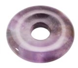 Ametyst Donut prírodný kameň 30 mm, kameň kráľov a biskupov