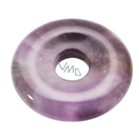 Ametyst Donut prírodný kameň 30 mm, kameň kráľov a biskupov