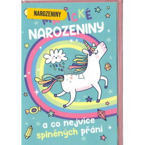 Nekupto Narodeninové prianie Magický narodeninový jednorožec 115 x 170 mm