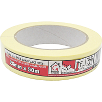 Mako Komfort lepiaca páska zakrývacia hladký krep, 7 dní, do 60 °C, 25 mm × 50 m
