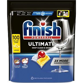 Finish Ultimate All in 1 Lemon tablety do umývačky, 100 ks