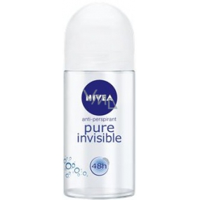 Nivea Pure Invisible guličkový antiperspirant dezodorant roll-on pre ženy 50 ml