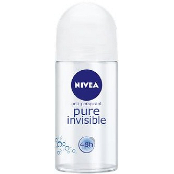Nivea Pure Invisible guličkový antiperspirant dezodorant roll-on pre ženy 50 ml