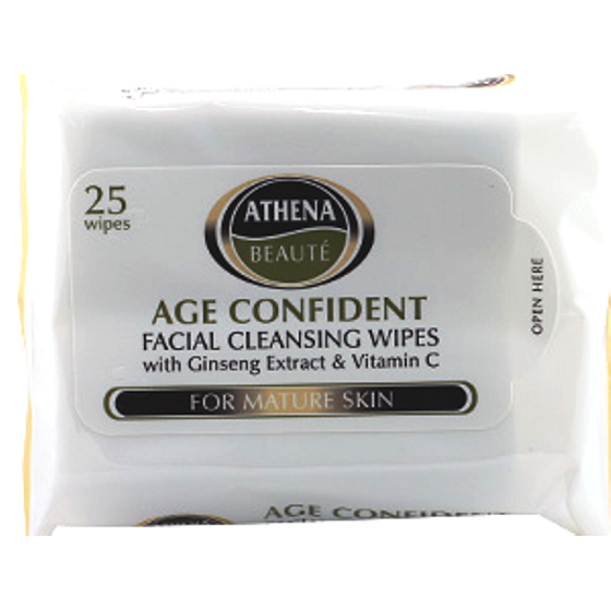 Athena Beauté Mature Skin Odličovacie vlhčené obrúsky 25 kusov