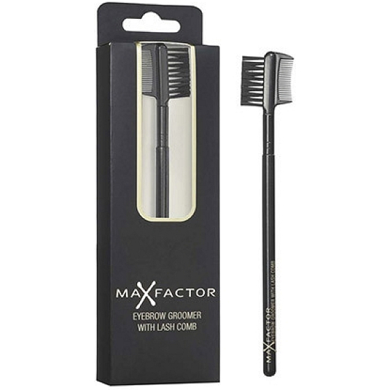 Max Factor Eyebrow Groomer štetec, kefka na obočie s hrebienkom na riasy 1 kus
