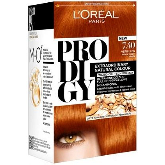 Loreal Paris Prodigy farba na vlasy 7.40 blond medená
