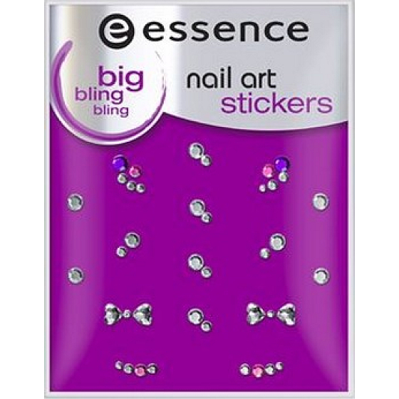 Essence Nail Art Sticker nálepky na nechty 10 Big Bling Bling 1 aršík