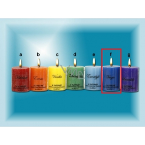 Lima Čakra Frézia vonná sviečka modrá valec 50 x 65 mm 120 g