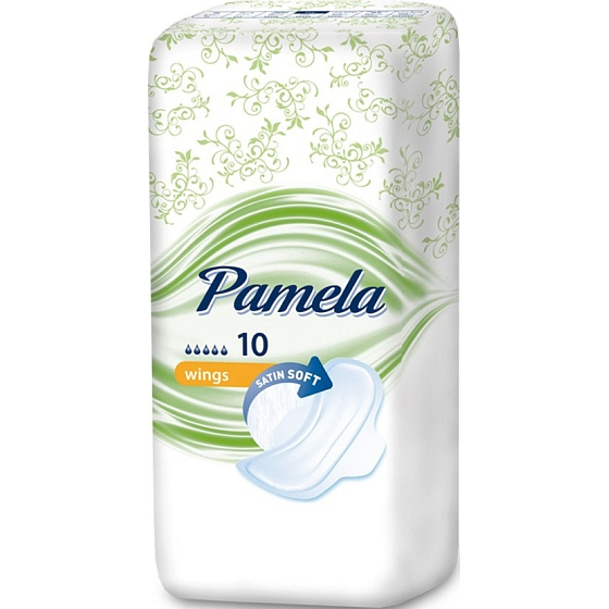 Pamela Wings Satin Soft hygienické vložky s krídelkami 10 kusov