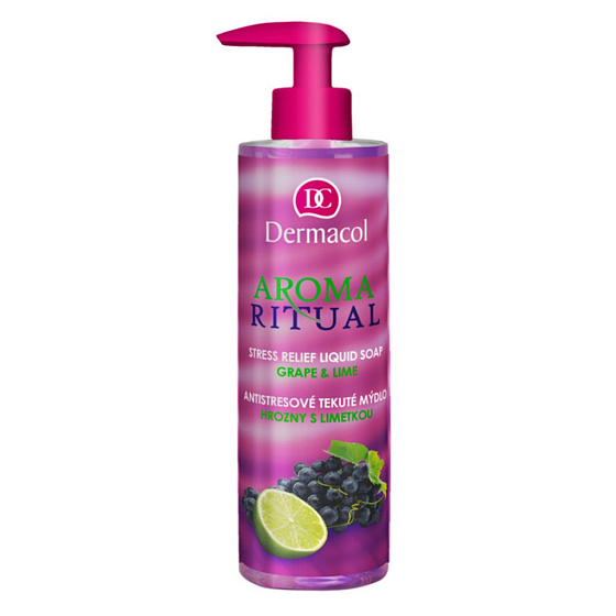 Dermacol Aroma Ritual Hrozno s limetkou Antistresové mydlo na ruky 250 ml
