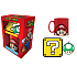 Epee Merch Keramický hrnček Super Mario 315 ml + prívesok na kľúče + podšálka, darčeková sada