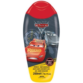 Disney Cars McQueen III sprchový gél s vôňou broskyne pre deti 200 ml