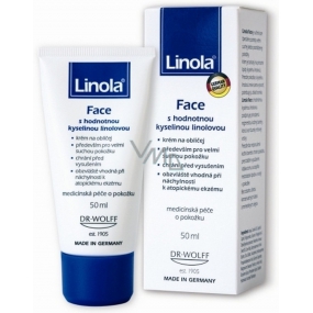 Linola Face s cennou kyselinou linolovou krém na tvár na veľmi suchú pleť 50 ml