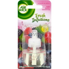 Air Wick Fresh Infusions Very Berry Smoothie - Vôňa smoothie lesné ovocie elektrický osviežovač náhradná náplň 19 ml
