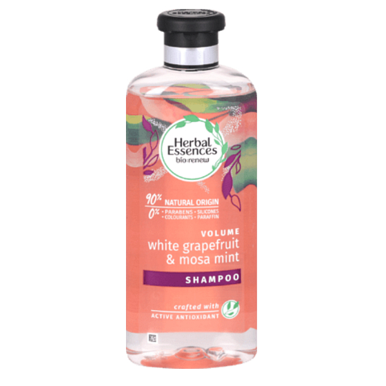 Herbal Essences Volume White Grapefruit & Mosa Šampón s grapefruitom a mätou, pre väčší objem vlasov, bez parabénov 400 ml