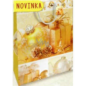Nekupto Darčeková papierová taška 32,5 x 26 x 13 cm Vianočný 1810 01 WBL