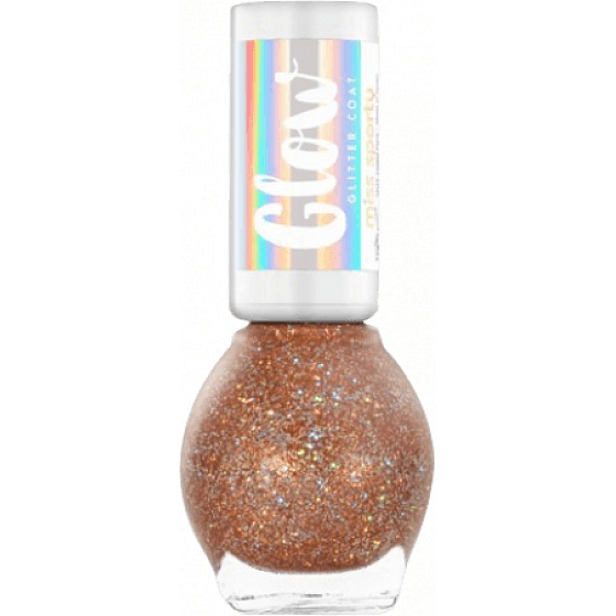 Miss Sporty Glow Glitter lak na nechty 040, 7 ml