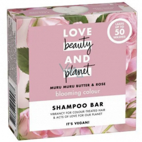 Love Beauty & Planet Murumurské maslo a Ruže tuhý šampón pre farbené vlasy 90 g