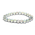 Crystal Aqua aura angel facet semi-metallic finish, náramok elastický prírodný kameň, korálik 8 mm / 16 - 17 cm, kameň