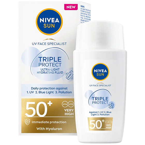 Nivea Sun Triple Protect OF50+ hydratačný opaľovací krém 40 ml